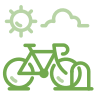 bike rack icon green