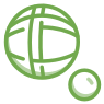 bocce ball icon green